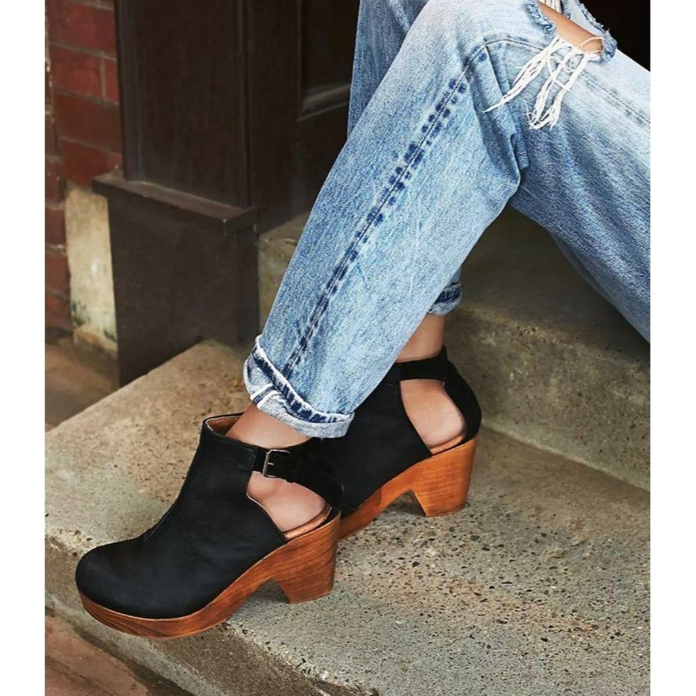 Free People Amber Orchard Clogs Black 39 - Picture 5 of 12